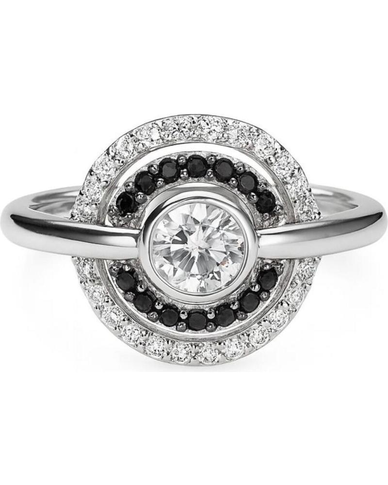 ANILLO DIAMONFIRE CON CIRCONITAS BLANCAS Y NEGRAS, REFERENCIA 6117821082170