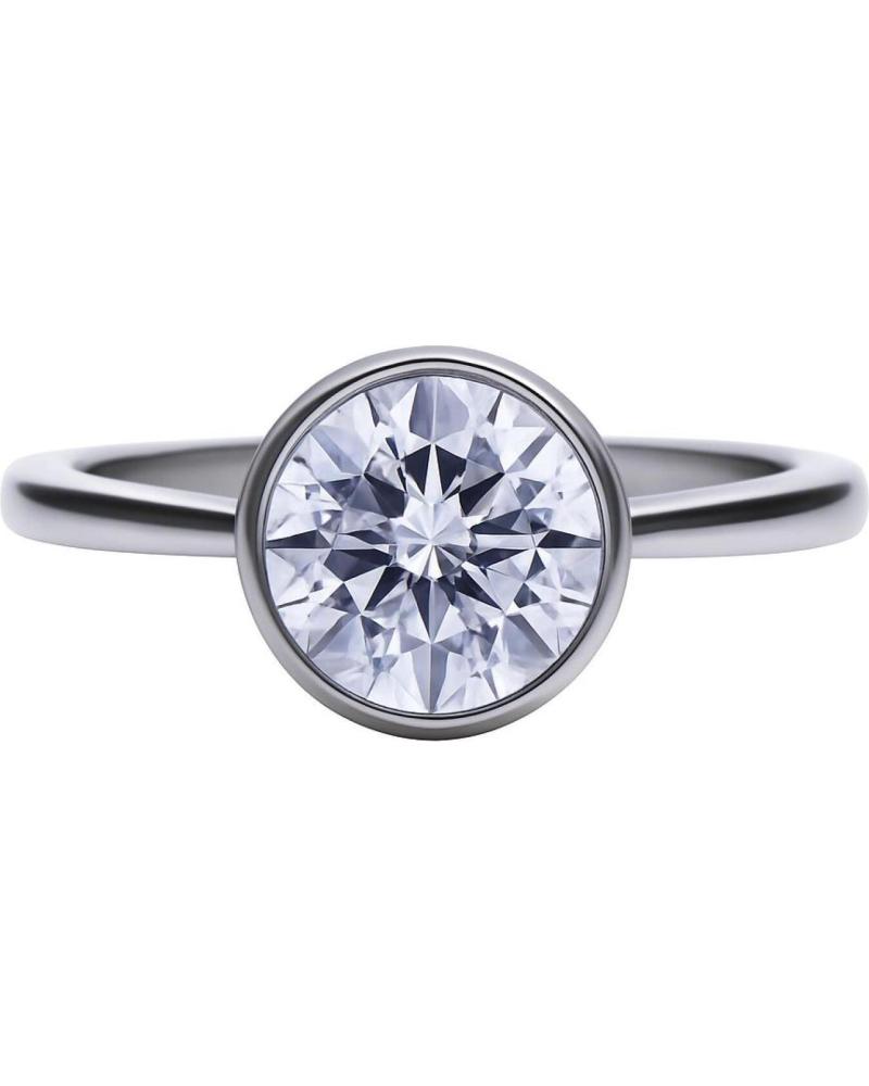 ANEL SOLITÁRIO DIAMONFIRE 6118151582165 COM ZIRCÔNIA LAPIDAÇÃO BRILHANTE