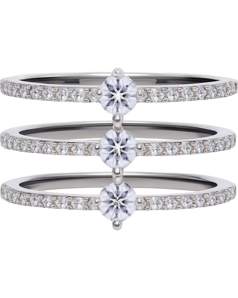 ANEL DIAMONFIRE 6118401082175 COM ZIRCÔNIAS BRILHANTES