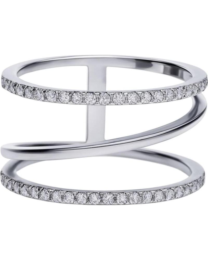 ANEL DIAMONFIRE DE BANDA TRIPLA COM ZIRCÔNIAS, REF. 6118631082165