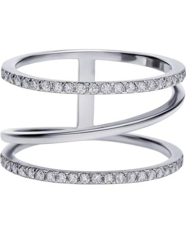 ANEL DIAMONFIRE DE BANDA TRIPLA COM ZIRCÔNIAS, REF. 6118631082170