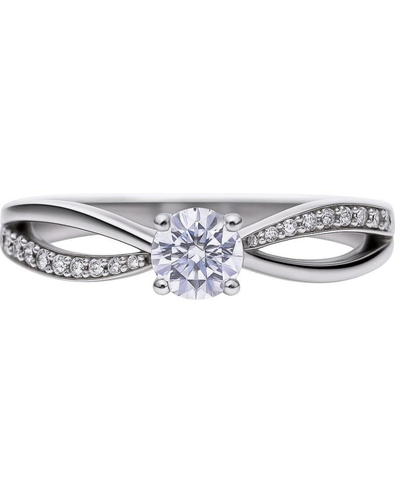 ANEL SOLITÁRIO DIAMONFIRE 6119091082180 COM ZIRCÔNIAS BRILHANTES