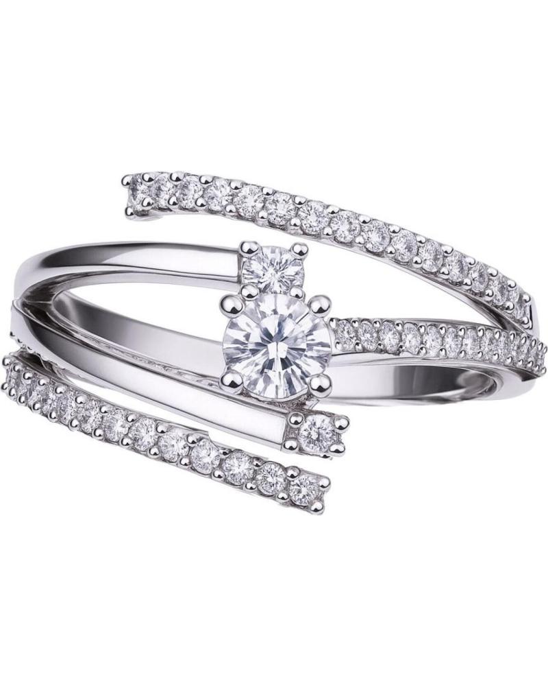 ANEL DIAMONFIRE 6119251082170 COM ZIRCÔNIAS EM ESPIRAL