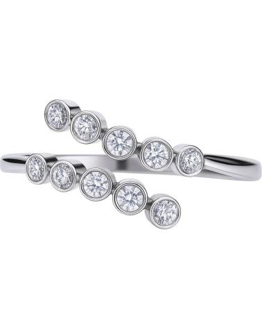 ANEL ESPIRAL DIAMONFIRE 6119411082160 COM ZIRCÓNIAS