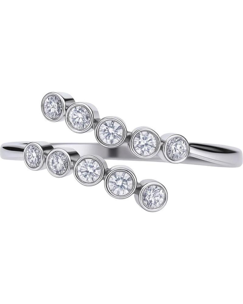 ANEL ESPIRAL DIAMONFIRE 6119411082160 COM ZIRCÓNIAS