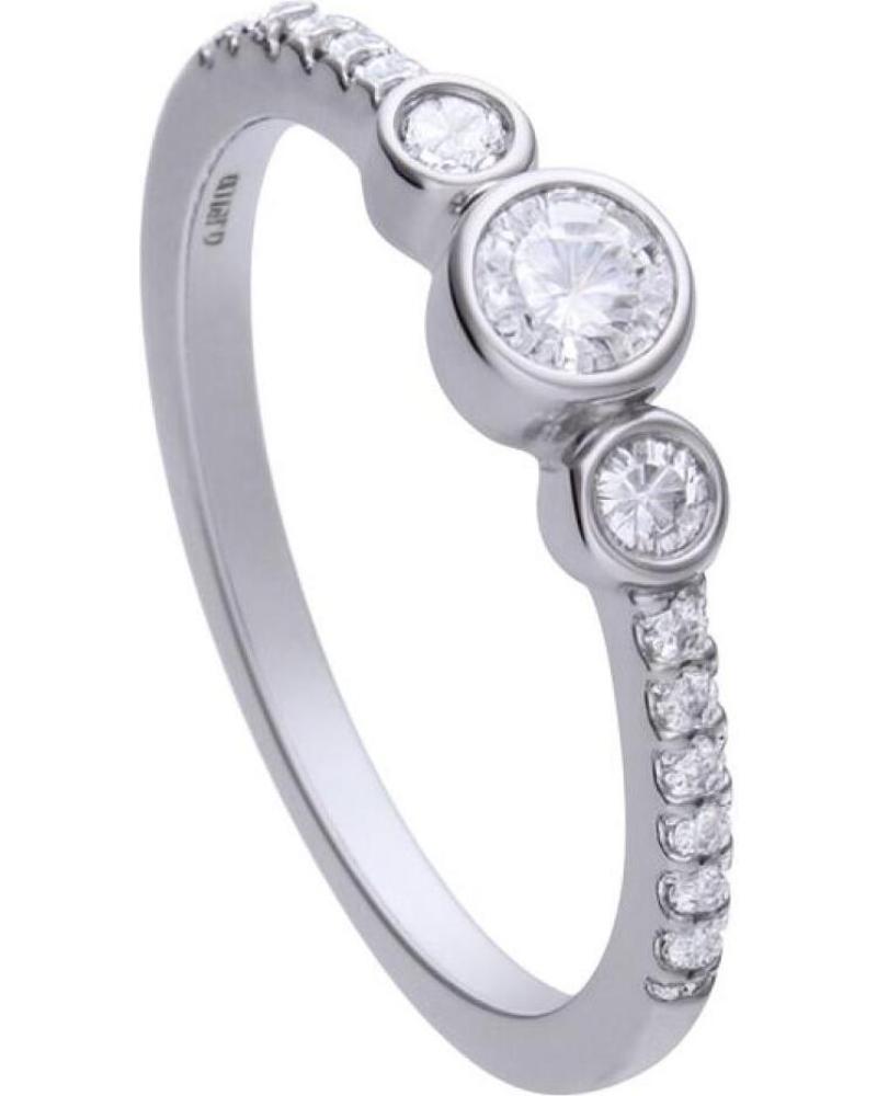 ANEL DIAMONFIRE TRÊS ZIRCÔNIAS E PAVÉ MODELO 6120621082165