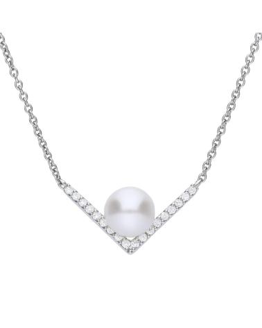 PENDENTE DIAMONFIRE 6310791111 COM PÉROLA E ZIRCÓNIAS DESIGN V