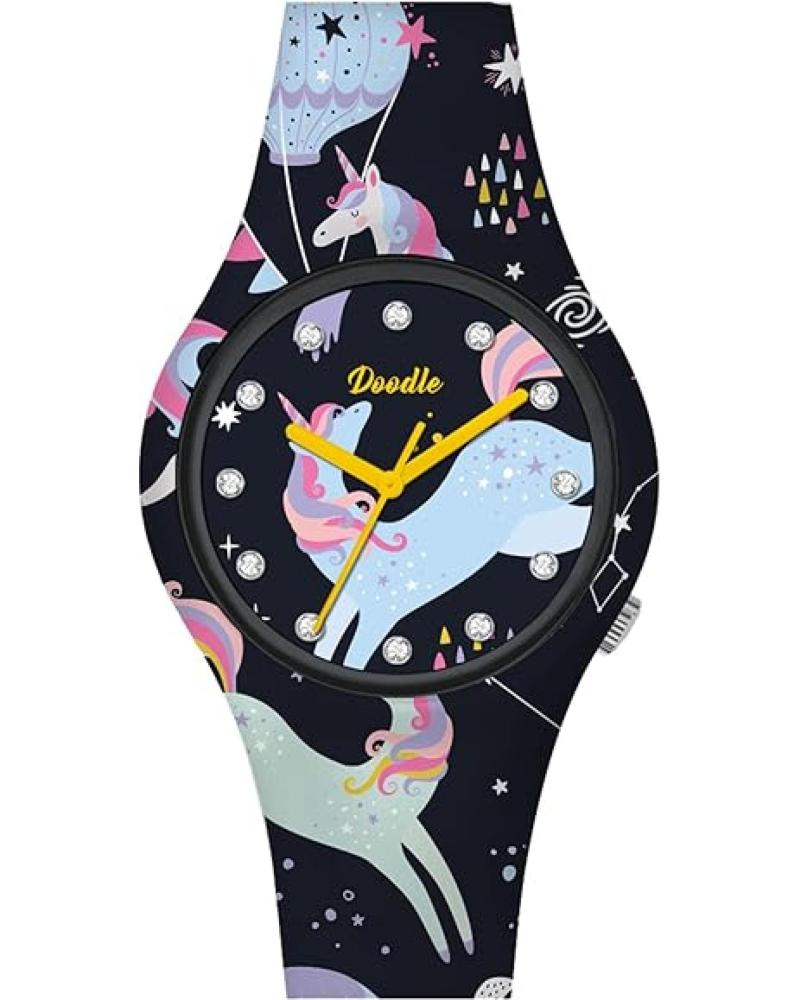 DOODLE ARMBANDUHR DO35025 MEHRFARBIG MIT EINHORN-DESIGN MULTICOLOR