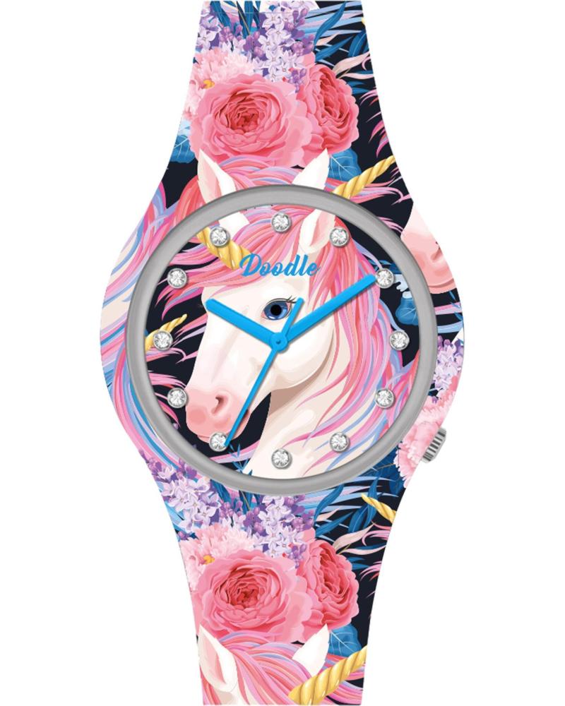 DOODLE ARMBANDUHR DO39013 MEHRFARBIG MIT EINHORN-DESIGN MULTICOLOR