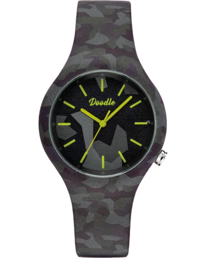 DOODLE UHR DO39018 MEHRFARBIG MIT CAMOUFLAGE-DESIGN UND NEON-AKZENTEN MULTICOLOR