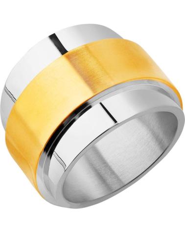 ELIXA EL125-6549-15 ANEL BICOLOR DOURADO E PRATEADO