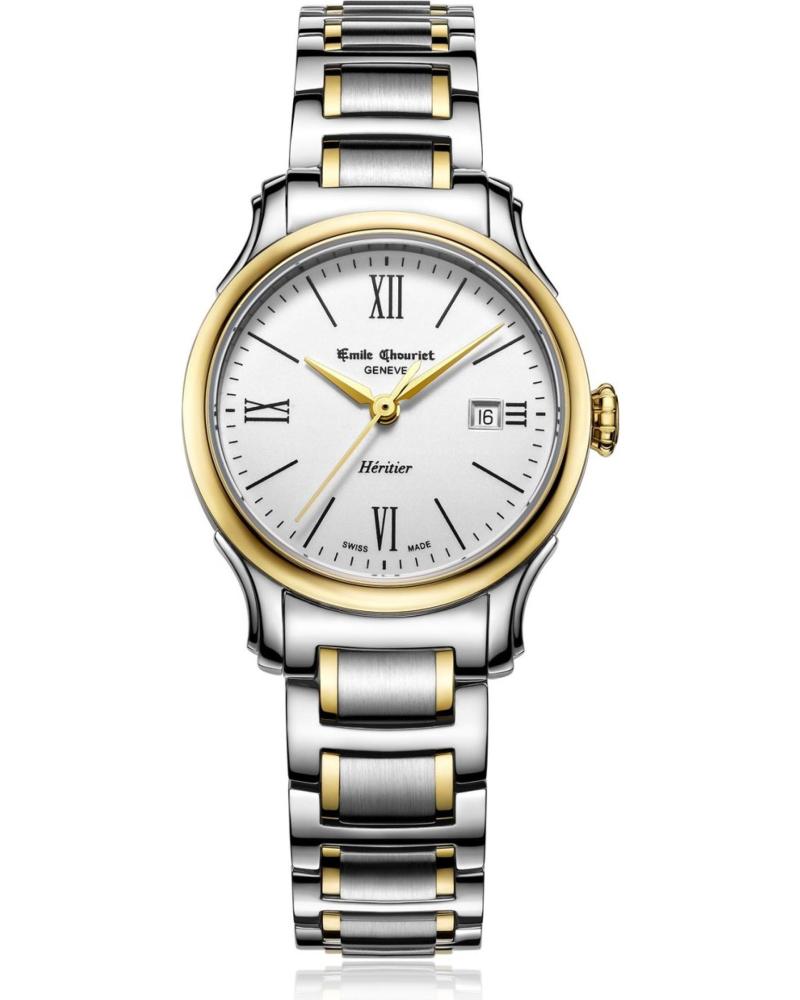 EMILE CHOURIET UHR MODELL 19 1128 L 6 0 28 0 GRAU GRIS