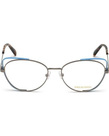 MONTURA GAFAS EMILIO PUCCI EP5141-54008 AZUL GRISÁCEO CON PATILLAS CAREY