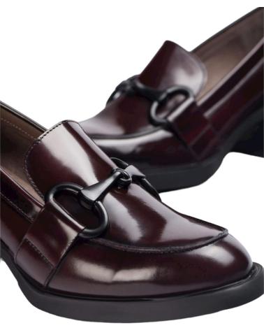 Zapatos de Mujer WONDERS ZAPATOS PIEL BURDEOS REGATA VINO