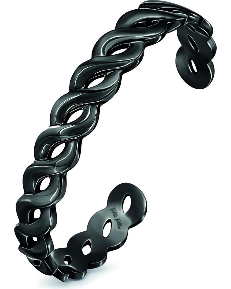 FOLLI FOLLIE OPEN BANGLE BRACELET 1B15T038K BLACK