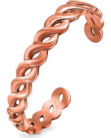 FOLLI FOLLIE BRACELET OUVERT TRESSÉ CUIVRE MODÈLE 1B15T038R