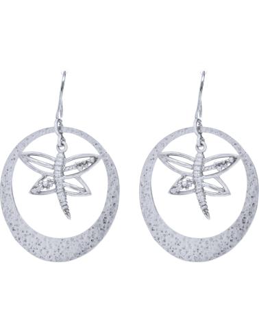 FOLLI FOLLIE 1E8S028 EARRINGS SILVER WITH OPENWORK DRAGONFLY