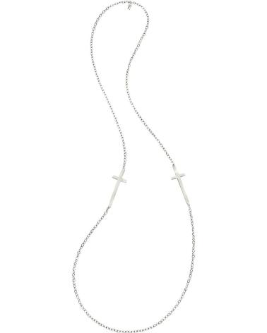 FOLLI FOLLIE 1N13F005 LONG NECKLACE SILVER WITH MULTIPLE PENDANTS