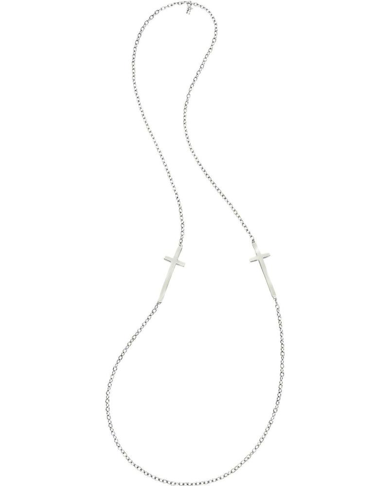 FOLLI FOLLIE 1N13F005 LONG NECKLACE SILVER WITH MULTIPLE PENDANTS