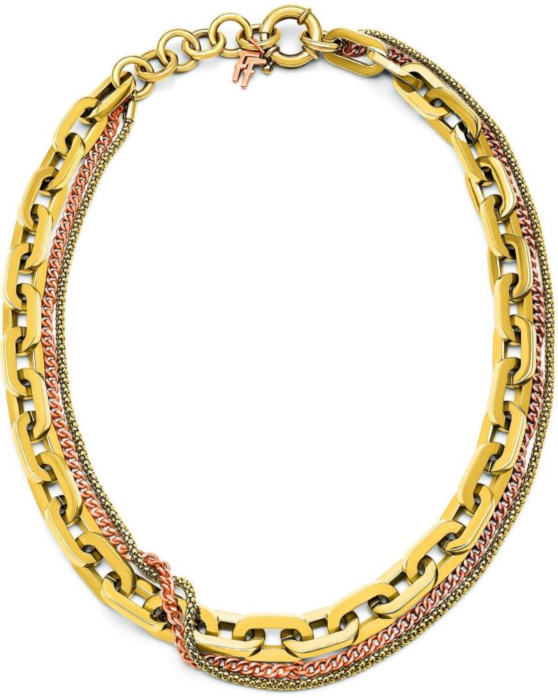 COLLAR FOLLI FOLLIE 1N14T067YYB DE DOBLE CADENA DORADA