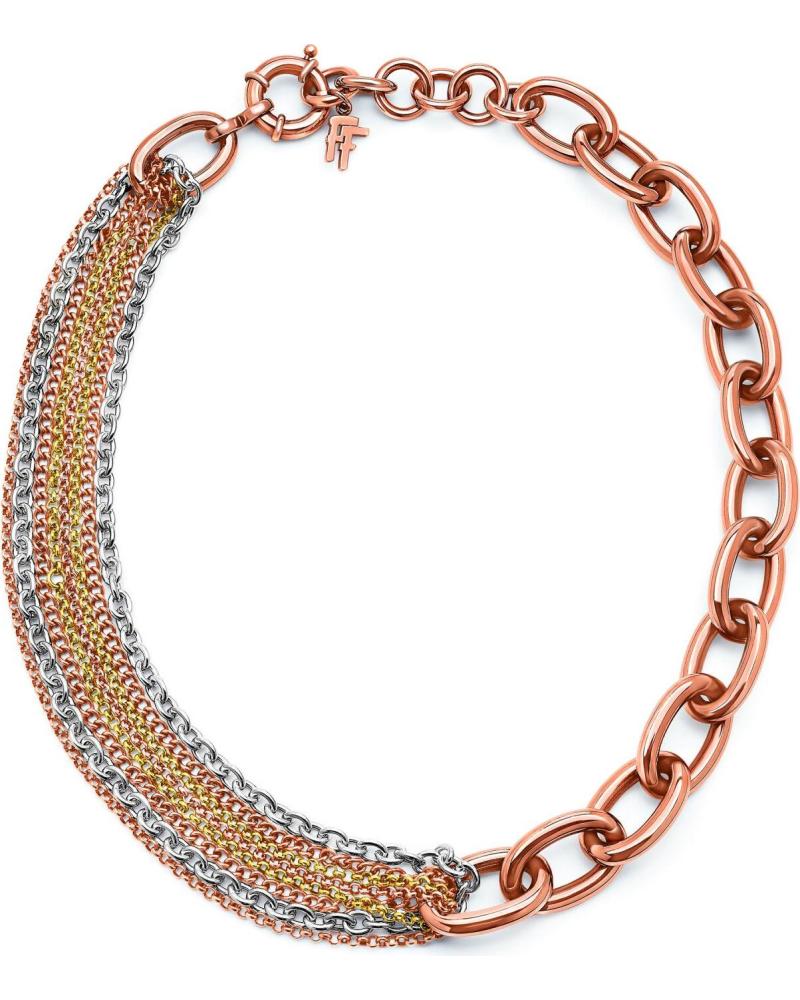 FOLLI FOLLIE HALSKETTE 1N14T072RYA MIT ZWEIFARBIGEM DESIGN UND KETTE