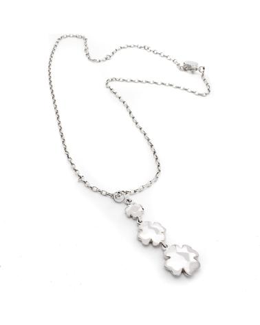 COLLAR LARGO FOLLI FOLLIE 1N9F134 CON COLGANTES CIRCULARES ASIMÉTRICOS