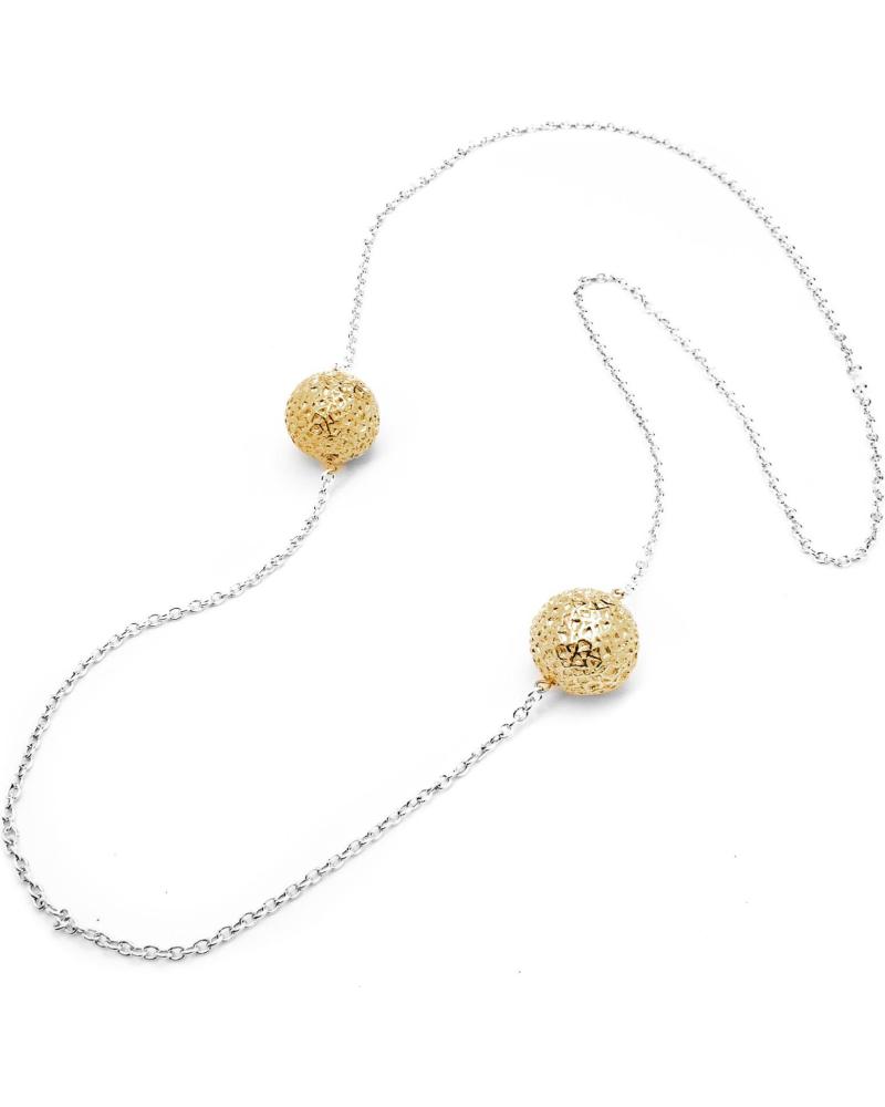 COLLAR FOLLI FOLLIE 1N9S013Y CON ESFERAS DORADAS