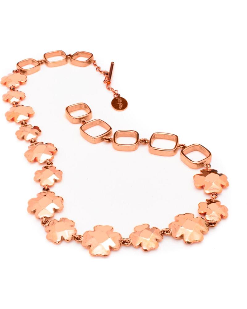 GARGANTILLA FOLLI FOLLIE 1N9T145R CON ESLABONES FLORALES