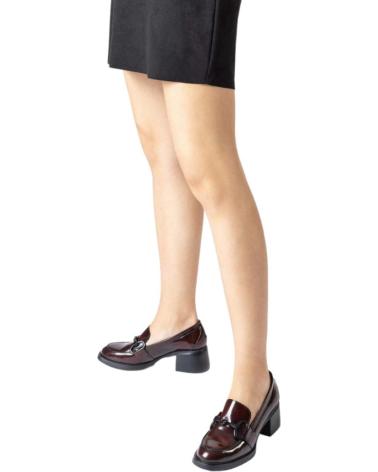 Zapatos de Mujer WONDERS ZAPATOS PIEL BURDEOS REGATA VINO