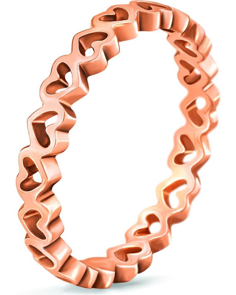 BAGUE FOLLI FOLLIE 1R14T003R-56 CŒURS OR ROSE