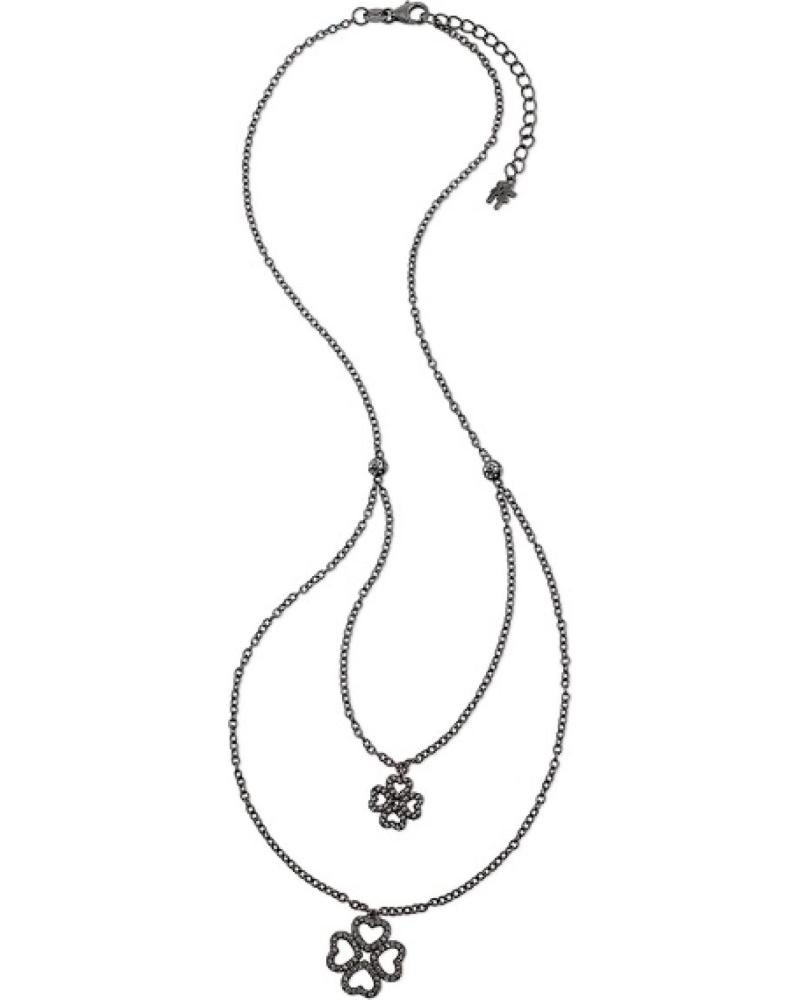 COLLANA FOLLI FOLLIE DOPPIA CATENA CON PENDENTI 3N17S041KK