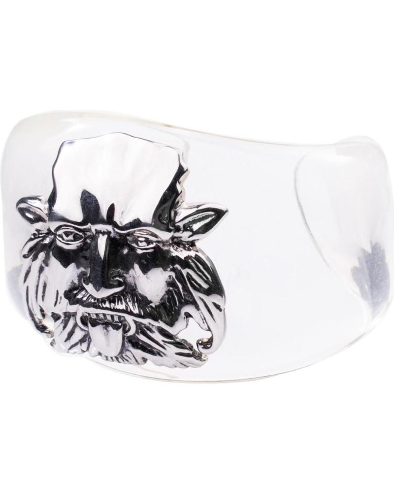 PULSERA FOLLI FOLLIE 4B0T027KC CON DISEÑO DE CABEZA DE LEÓN