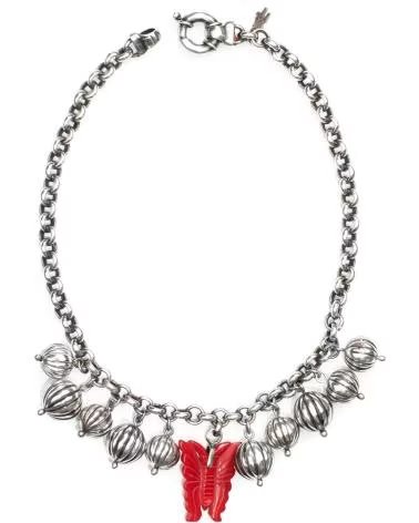 COLAR PENDENTE FOLLI FOLLIE 4N9B003R COM BERLOQUES