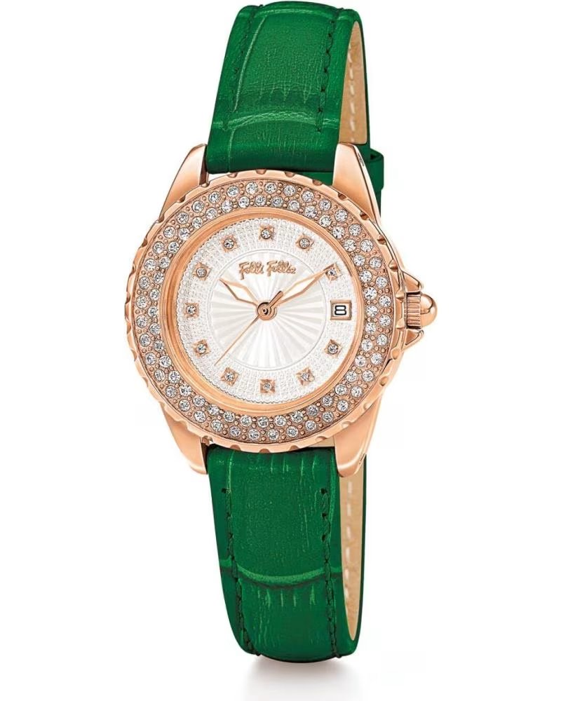RELOJ FOLLI FOLLIE WF13B071STS CORREA DE PIEL GRANATE GRANATE