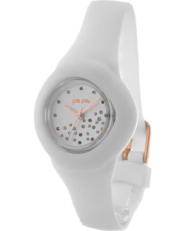RELOJ FOLLI FOLLIE WF15P044ZSS BLANCO CON CORREA NEGRA NEGRO