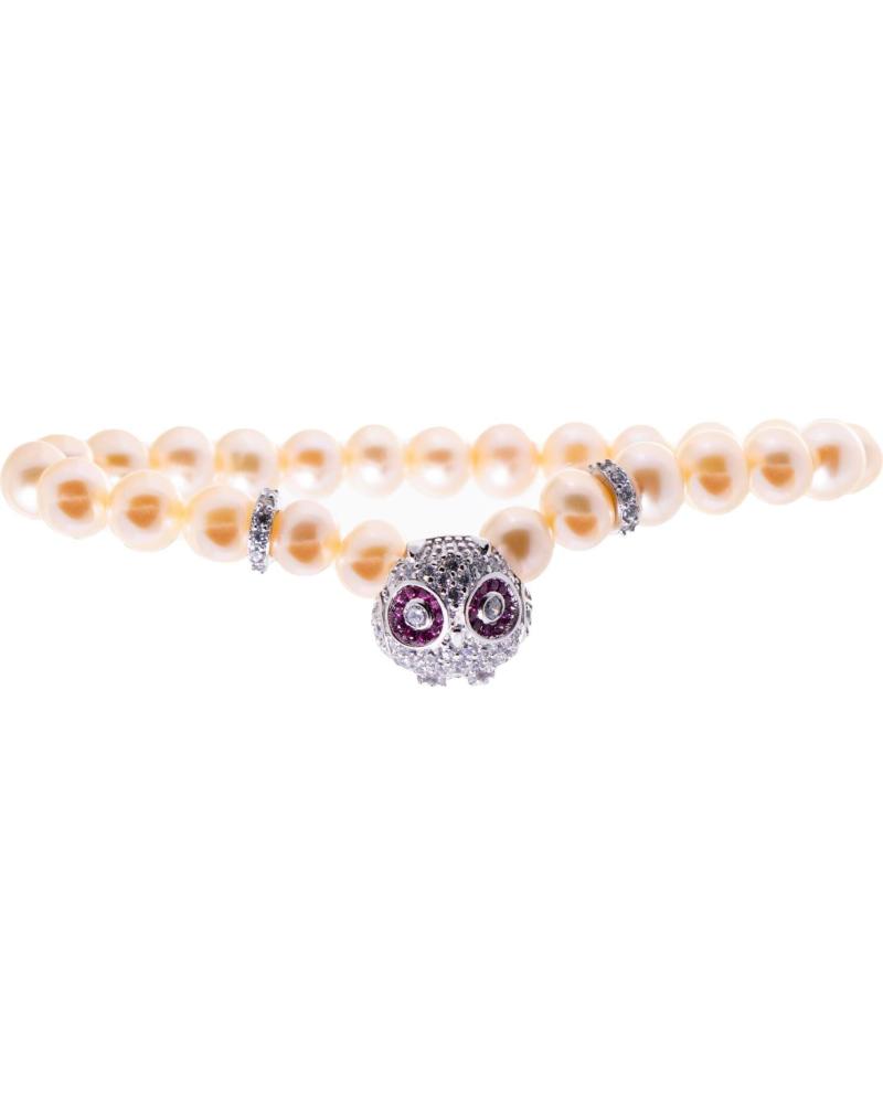 BRACCIALE LANCASTER JLA-BR-OWL-1-PE CON CIONDOLO GUFO