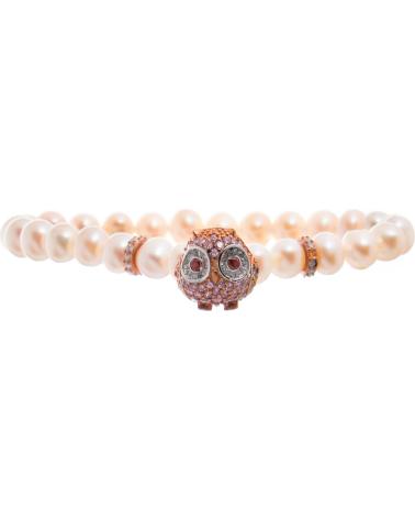 BRACCIALE LANCASTER JLA-BR-OWL-2-WH CON CIONDOLO GUFO BIANCO