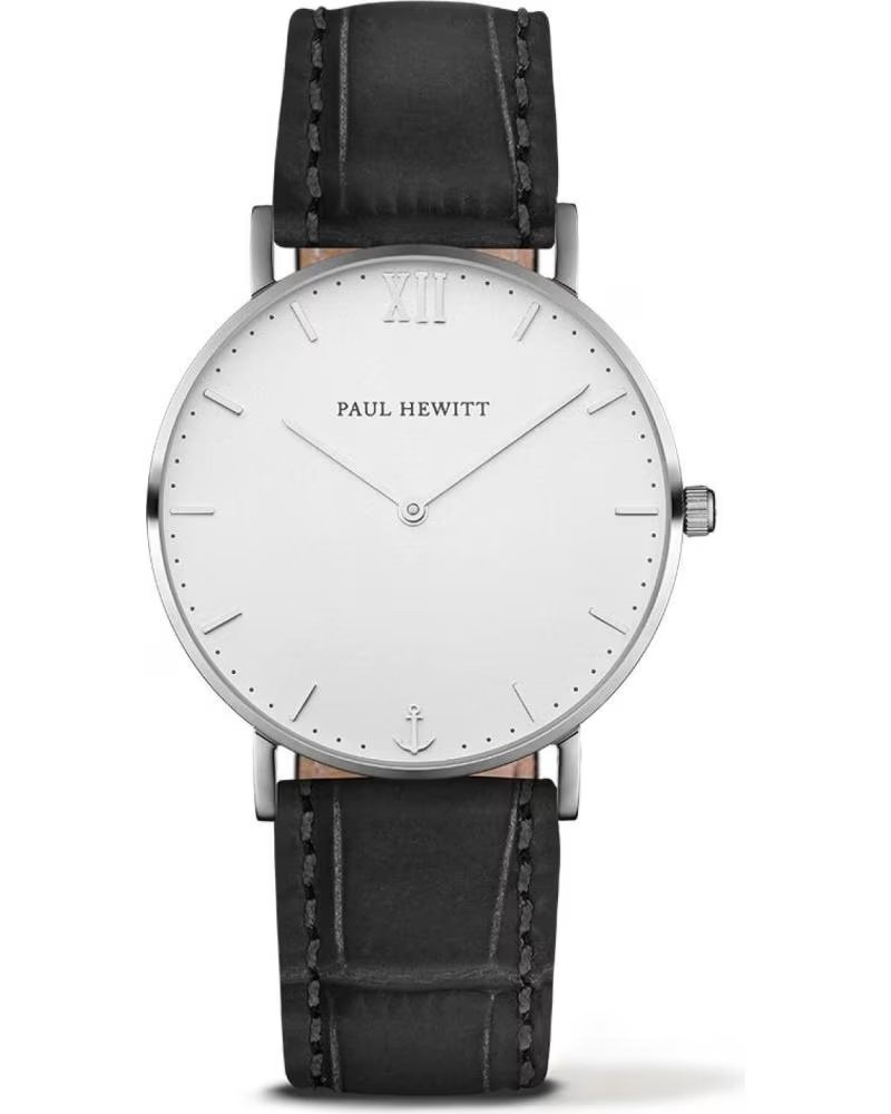 PAUL HEWITT UHR PH-SA-S-ST-W-15S MIT GRAUEM ARMBAND GRIS