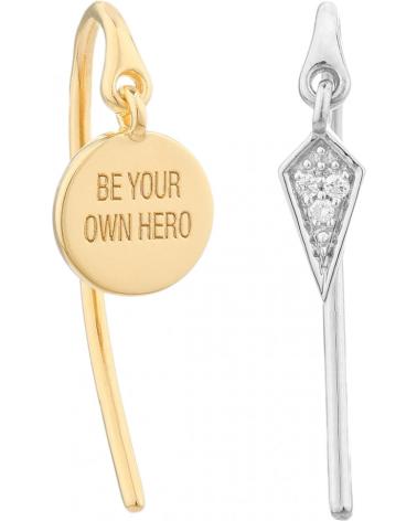 BRINCOS ASSIMÉTRICOS SECRECY E8235CDAWW900 OURO E PRATA