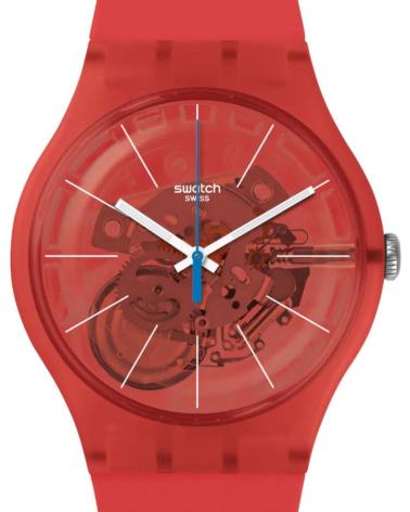 SWATCH SUOO105 ROJO