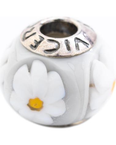 VICEROY VMB0037-21 CHARM MIT WEISSER BLUME UND GRAVURDETAIL
