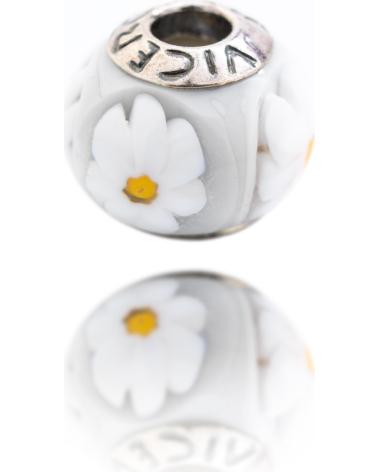 VICEROY VMB0037-21 CHARM MIT WEISSER BLUME UND GRAVURDETAIL