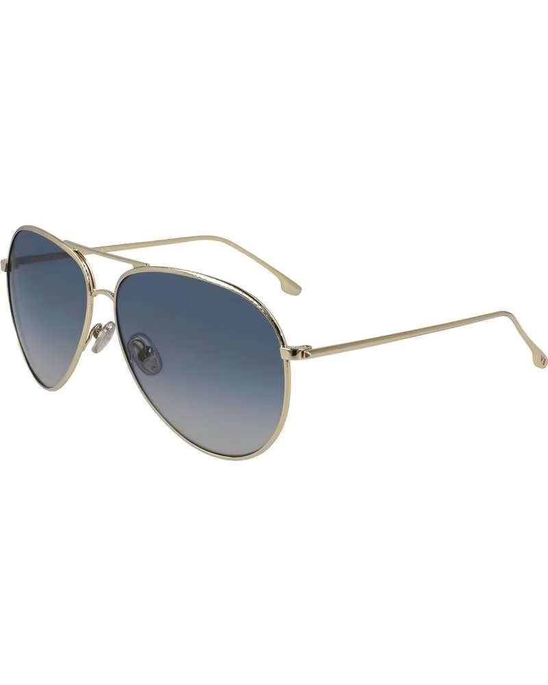 Startseite-VICTORIA-BECKHAM-VICTORIA BECKHAM PILOTEN-SONNENBRILLE VB203S-706 MIT BLAUEN VERLAUFSGLÄSERN-