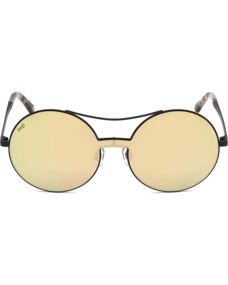 Inicio-WEB-EYEWEAR-GAFAS DE SOL REDONDAS WEB EYEWEAR WE0211-02G CON LENTES ESPEJO DORADAS-