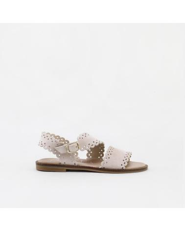 ELI SANDALIAS FESTONEADAS ANTE 1957 ROSA