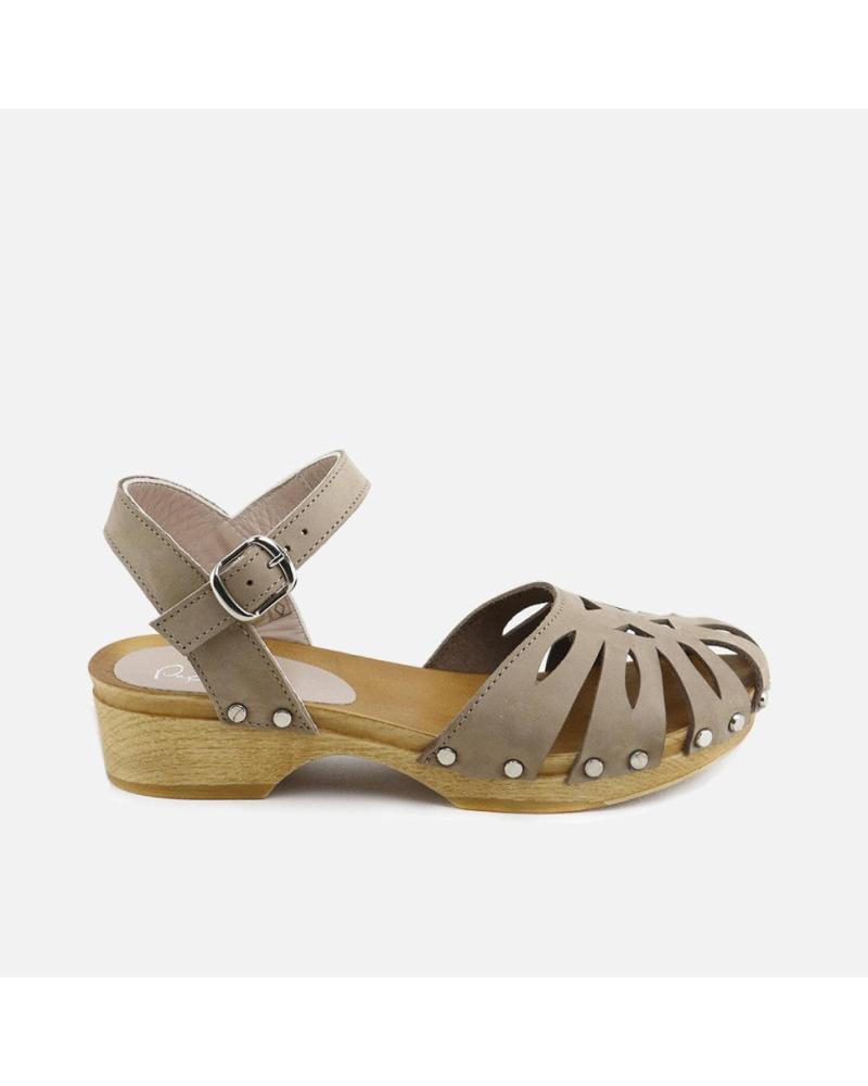 ELI ZUECOS CALADOS TAUPE 1957 TOPO