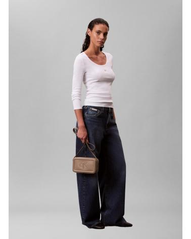 CALVIN KLEIN BOLD CK CAMERA BAG TAUPE