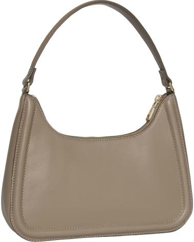 CALVIN KLEIN BOLD CK SMALL SHOULDER TAUPE