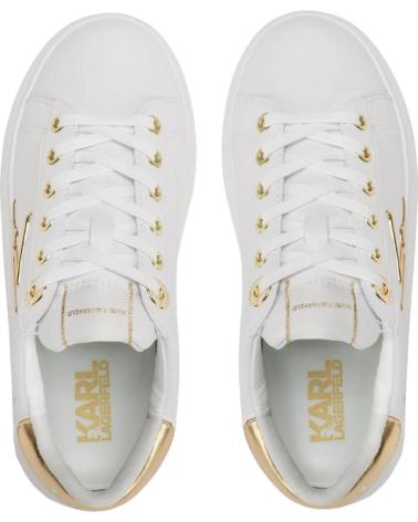 KARL LAGERFELD SIGNIA LACE LTHR KL62510A BLANC BLANCO