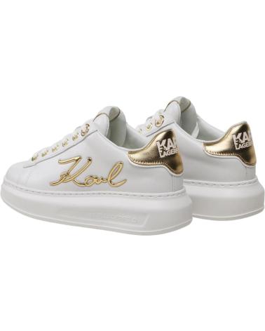 KARL LAGERFELD SIGNIA LACE LTHR KL62510A BLANC BLANCO